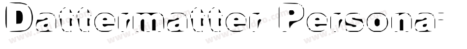 Dattermatter Persona字体转换